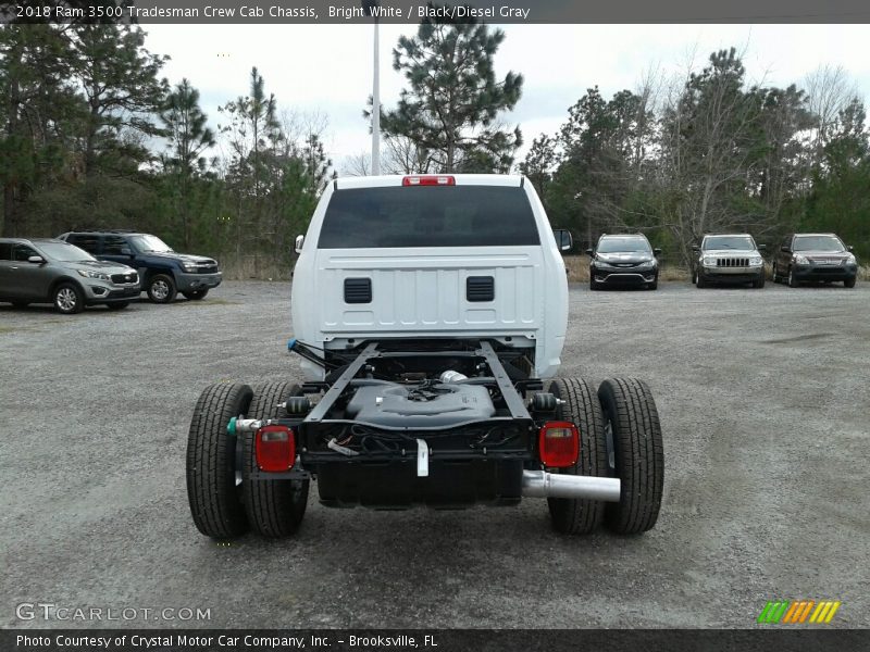 Bright White / Black/Diesel Gray 2018 Ram 3500 Tradesman Crew Cab Chassis