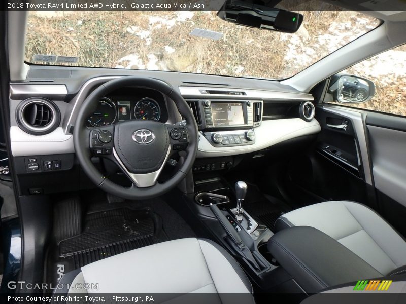  2018 RAV4 Limited AWD Hybrid Ash Interior