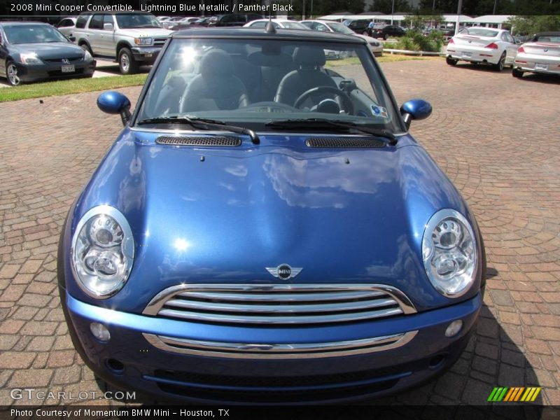 Lightning Blue Metallic / Panther Black 2008 Mini Cooper Convertible