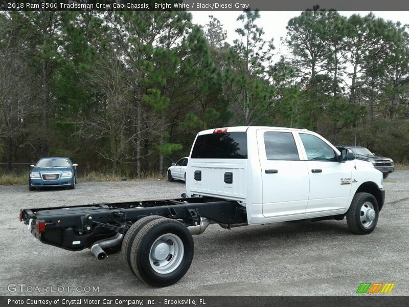 Bright White / Black/Diesel Gray 2018 Ram 3500 Tradesman Crew Cab Chassis