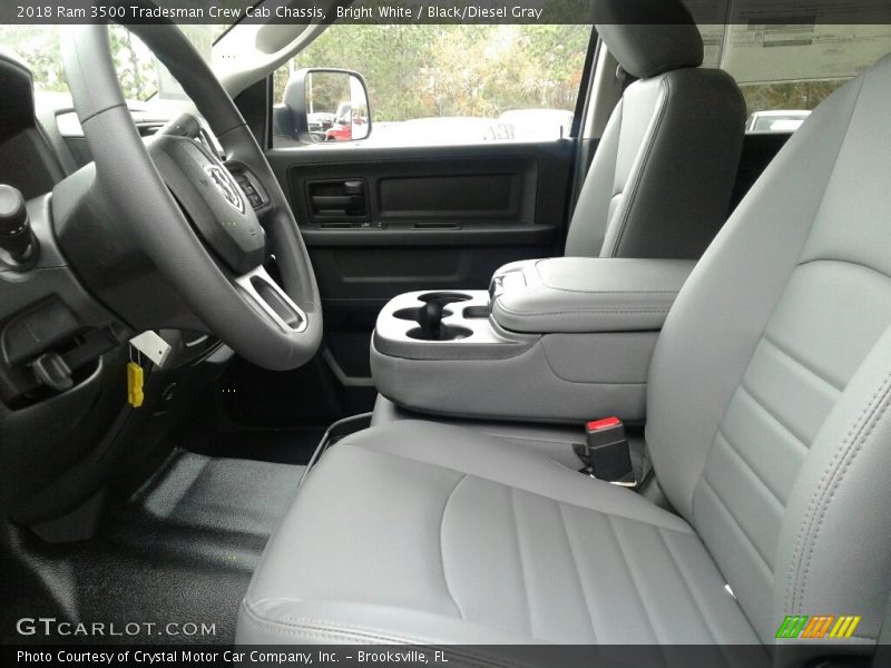 Bright White / Black/Diesel Gray 2018 Ram 3500 Tradesman Crew Cab Chassis