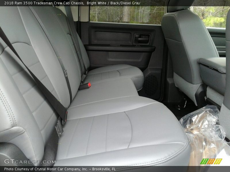 Bright White / Black/Diesel Gray 2018 Ram 3500 Tradesman Crew Cab Chassis