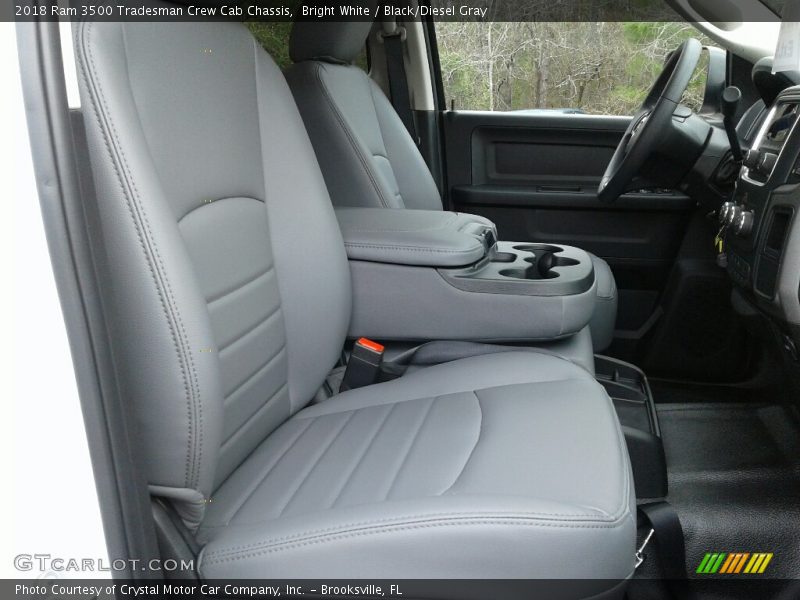 Bright White / Black/Diesel Gray 2018 Ram 3500 Tradesman Crew Cab Chassis