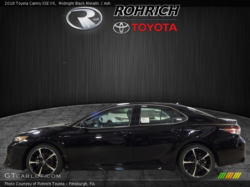 Midnight Black Metallic / Ash 2018 Toyota Camry XSE V6