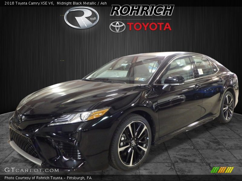 Midnight Black Metallic / Ash 2018 Toyota Camry XSE V6