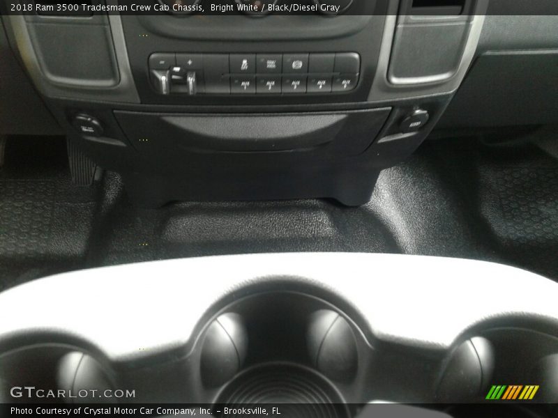 Bright White / Black/Diesel Gray 2018 Ram 3500 Tradesman Crew Cab Chassis