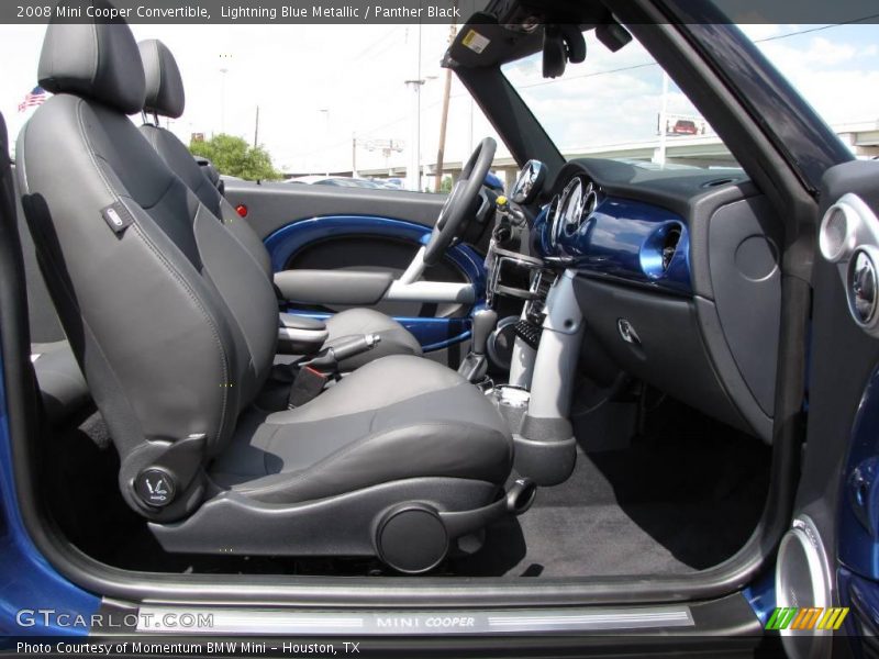Lightning Blue Metallic / Panther Black 2008 Mini Cooper Convertible