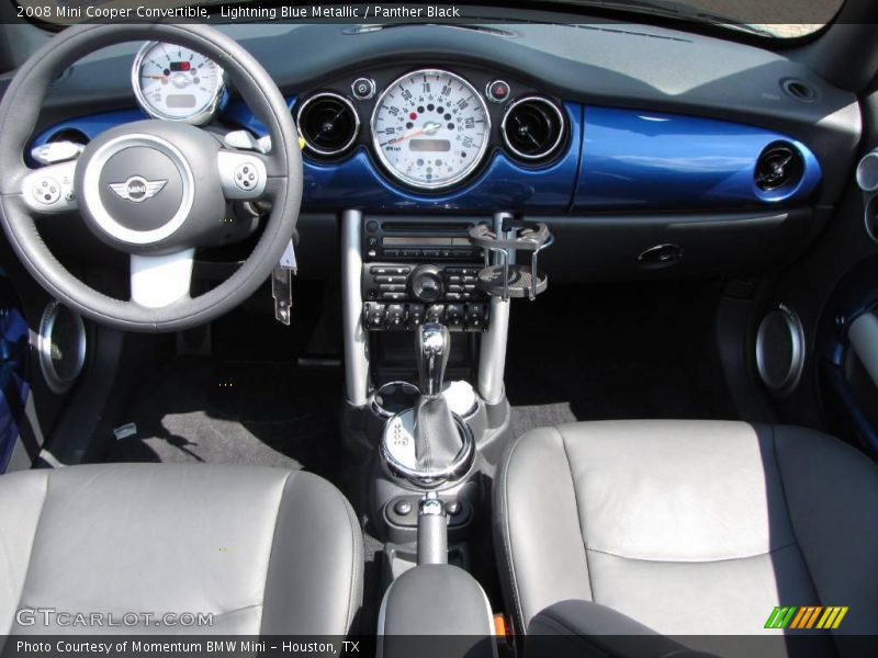 Lightning Blue Metallic / Panther Black 2008 Mini Cooper Convertible