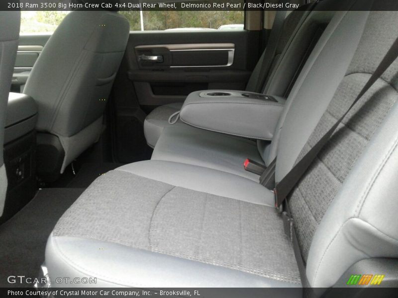 Delmonico Red Pearl / Black/Diesel Gray 2018 Ram 3500 Big Horn Crew Cab 4x4 Dual Rear Wheel