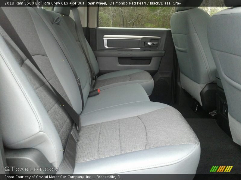 Delmonico Red Pearl / Black/Diesel Gray 2018 Ram 3500 Big Horn Crew Cab 4x4 Dual Rear Wheel