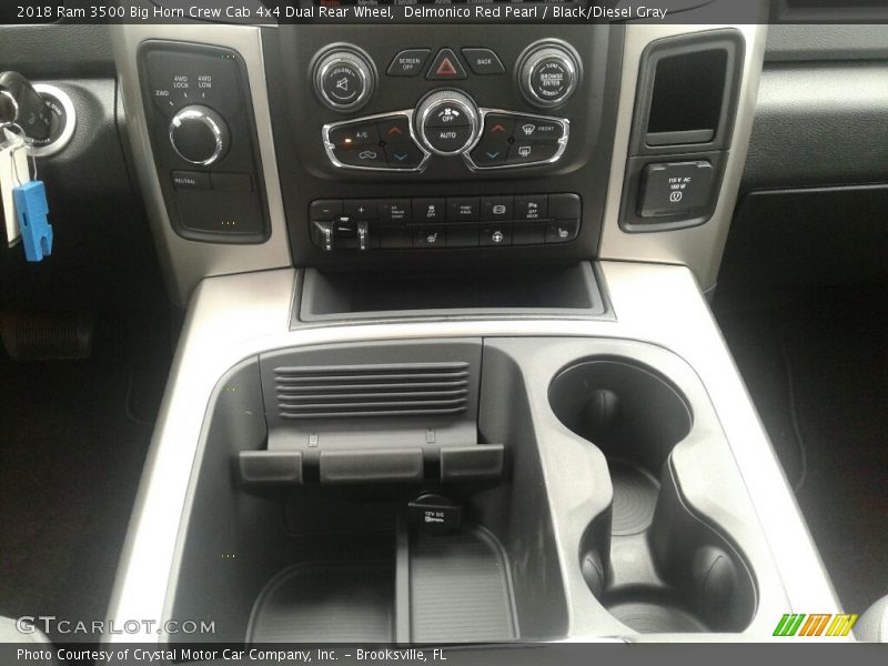 Delmonico Red Pearl / Black/Diesel Gray 2018 Ram 3500 Big Horn Crew Cab 4x4 Dual Rear Wheel