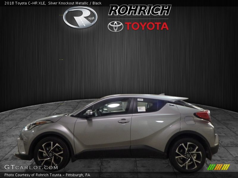 Silver Knockout Metallic / Black 2018 Toyota C-HR XLE