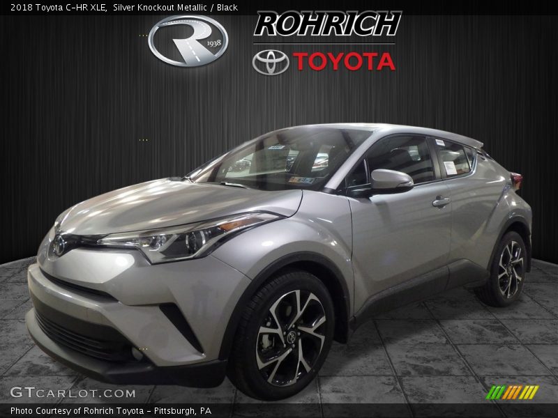 Silver Knockout Metallic / Black 2018 Toyota C-HR XLE