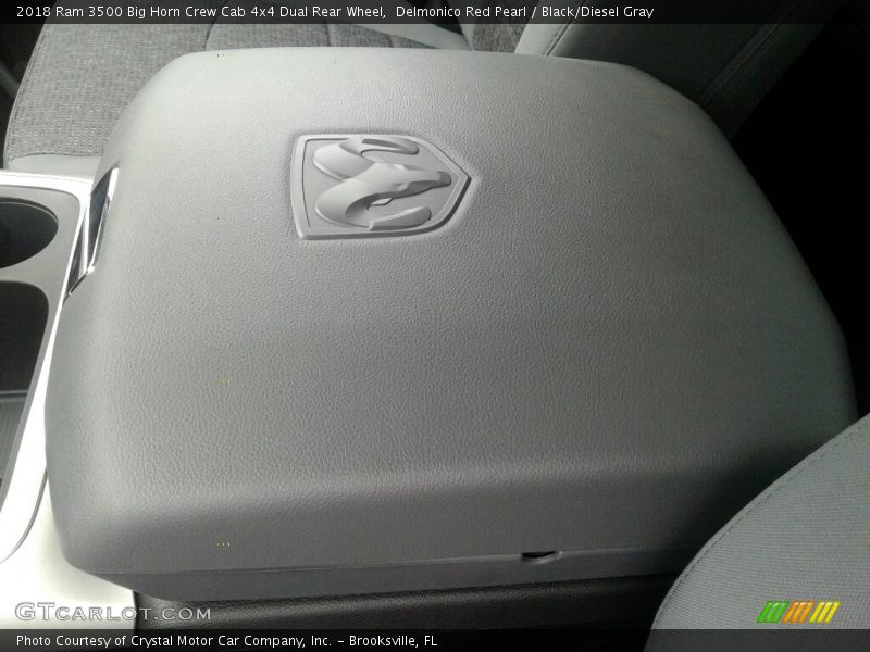 Delmonico Red Pearl / Black/Diesel Gray 2018 Ram 3500 Big Horn Crew Cab 4x4 Dual Rear Wheel