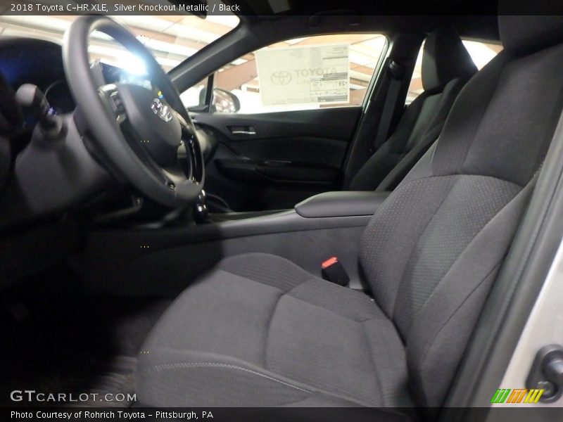 Silver Knockout Metallic / Black 2018 Toyota C-HR XLE