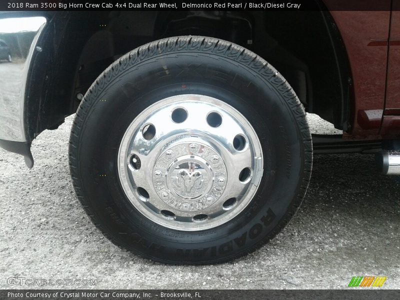 Delmonico Red Pearl / Black/Diesel Gray 2018 Ram 3500 Big Horn Crew Cab 4x4 Dual Rear Wheel