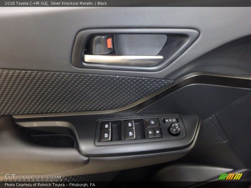 Silver Knockout Metallic / Black 2018 Toyota C-HR XLE