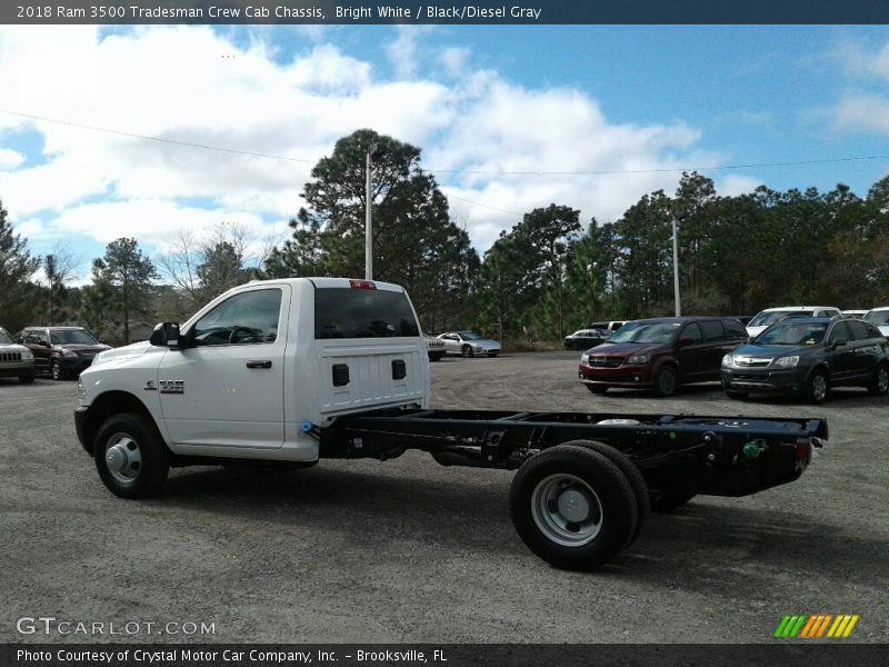 Bright White / Black/Diesel Gray 2018 Ram 3500 Tradesman Crew Cab Chassis