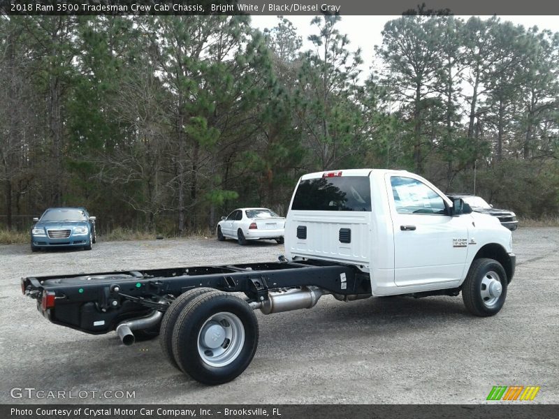 Bright White / Black/Diesel Gray 2018 Ram 3500 Tradesman Crew Cab Chassis