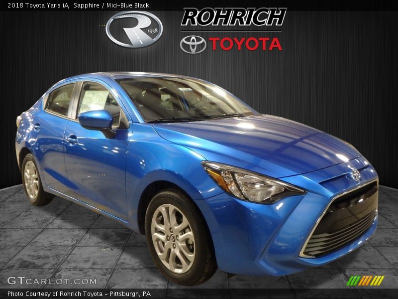 Sapphire / Mid-Blue Black 2018 Toyota Yaris iA