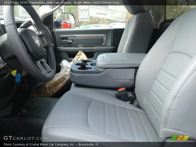 Bright White / Black/Diesel Gray 2018 Ram 3500 Tradesman Crew Cab Chassis