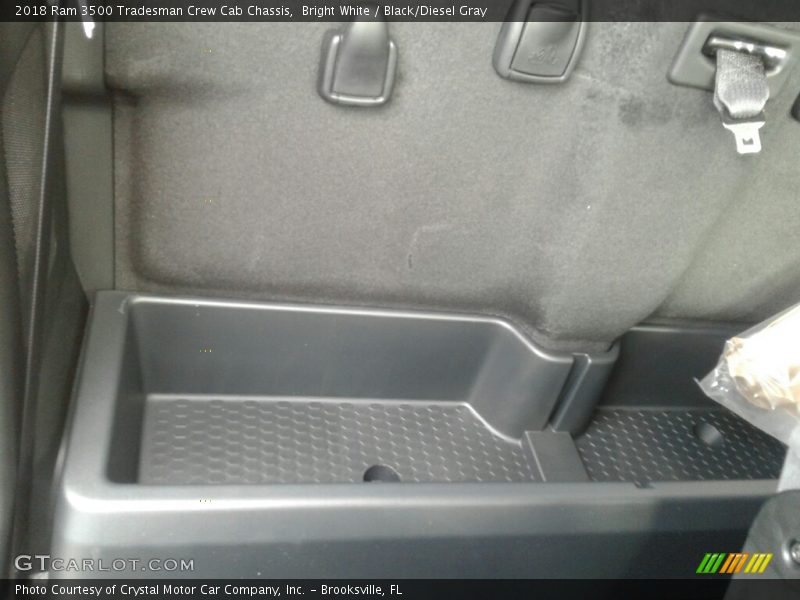 Bright White / Black/Diesel Gray 2018 Ram 3500 Tradesman Crew Cab Chassis