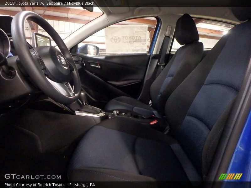 Sapphire / Mid-Blue Black 2018 Toyota Yaris iA