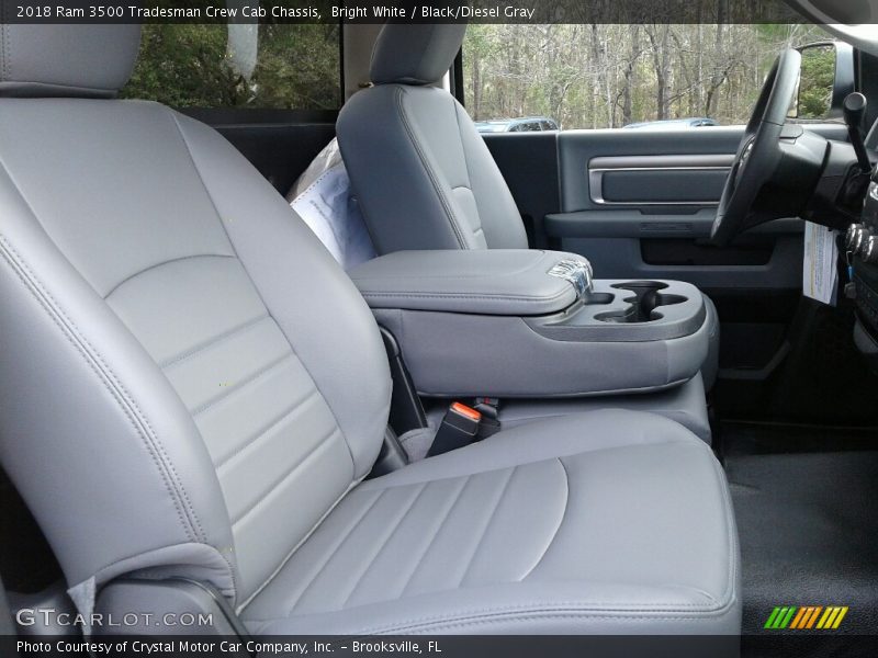 Bright White / Black/Diesel Gray 2018 Ram 3500 Tradesman Crew Cab Chassis
