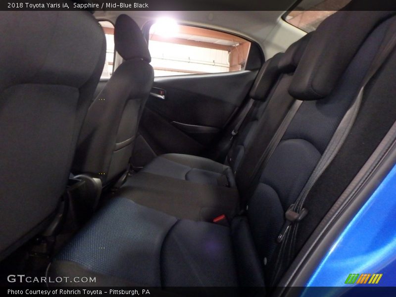 Sapphire / Mid-Blue Black 2018 Toyota Yaris iA