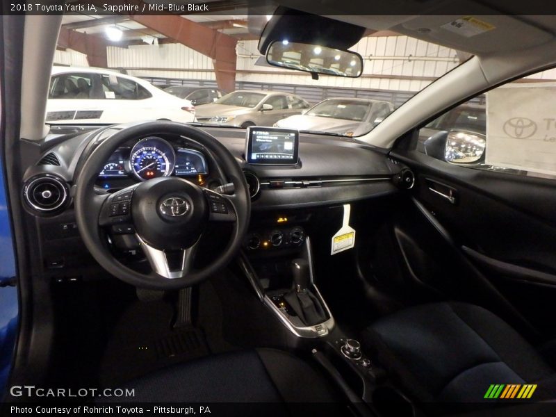 Sapphire / Mid-Blue Black 2018 Toyota Yaris iA