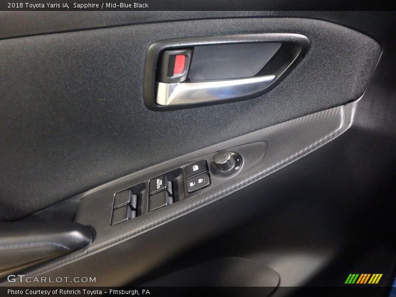 Sapphire / Mid-Blue Black 2018 Toyota Yaris iA