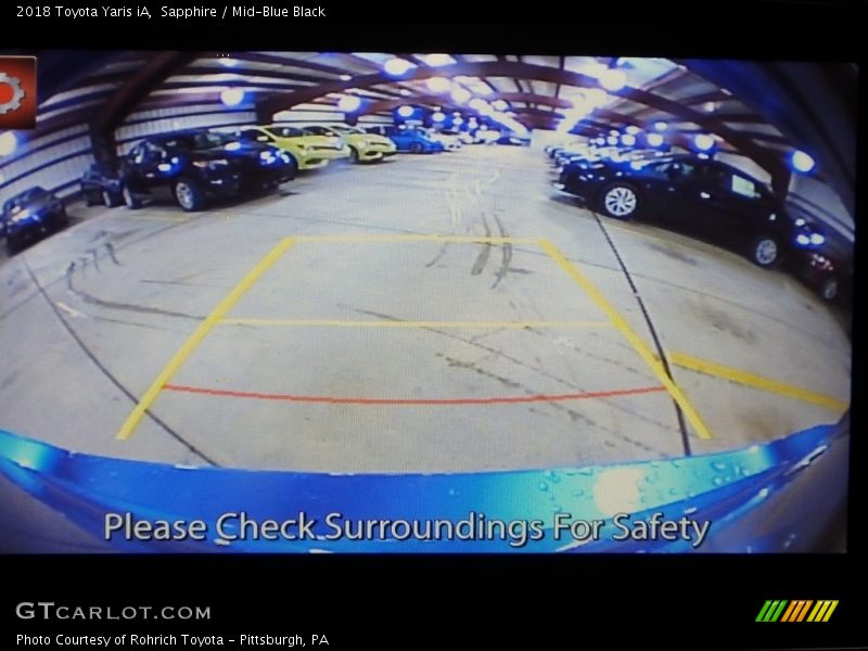 Sapphire / Mid-Blue Black 2018 Toyota Yaris iA