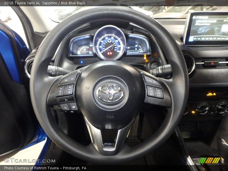 Sapphire / Mid-Blue Black 2018 Toyota Yaris iA