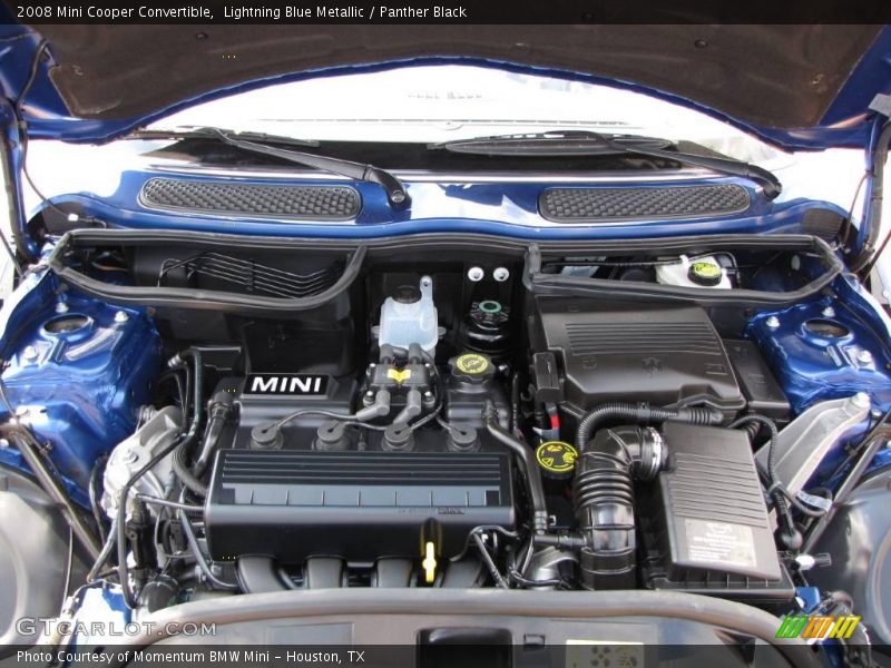 Lightning Blue Metallic / Panther Black 2008 Mini Cooper Convertible