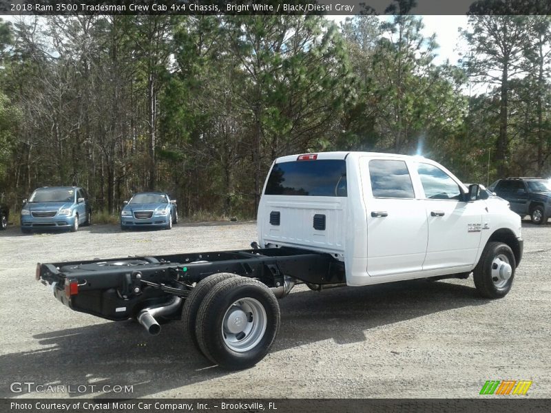 Bright White / Black/Diesel Gray 2018 Ram 3500 Tradesman Crew Cab 4x4 Chassis