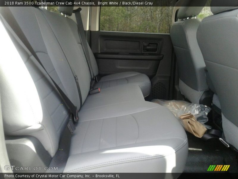 Bright White / Black/Diesel Gray 2018 Ram 3500 Tradesman Crew Cab 4x4 Chassis