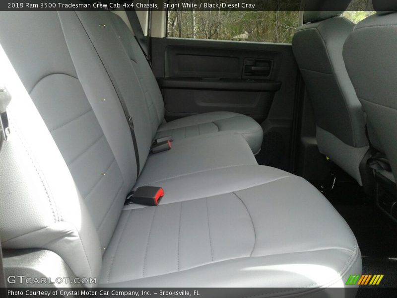 Bright White / Black/Diesel Gray 2018 Ram 3500 Tradesman Crew Cab 4x4 Chassis