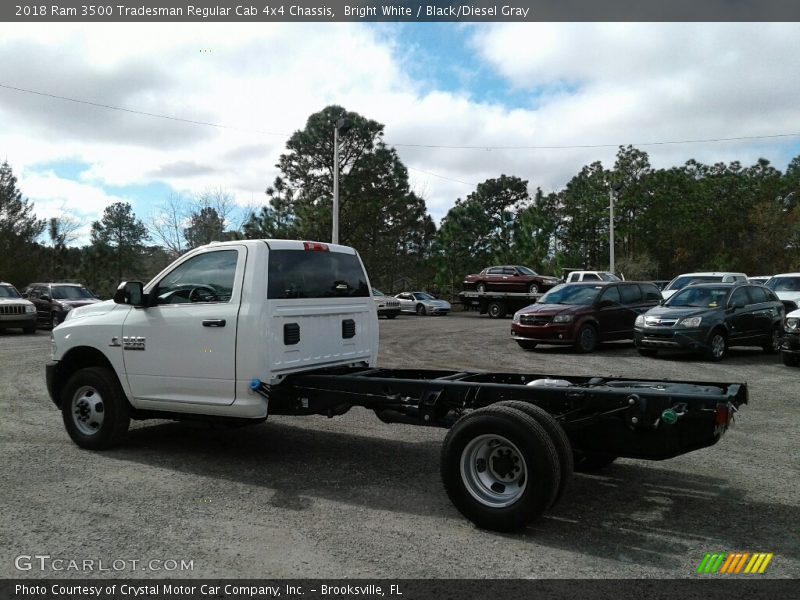 Bright White / Black/Diesel Gray 2018 Ram 3500 Tradesman Regular Cab 4x4 Chassis