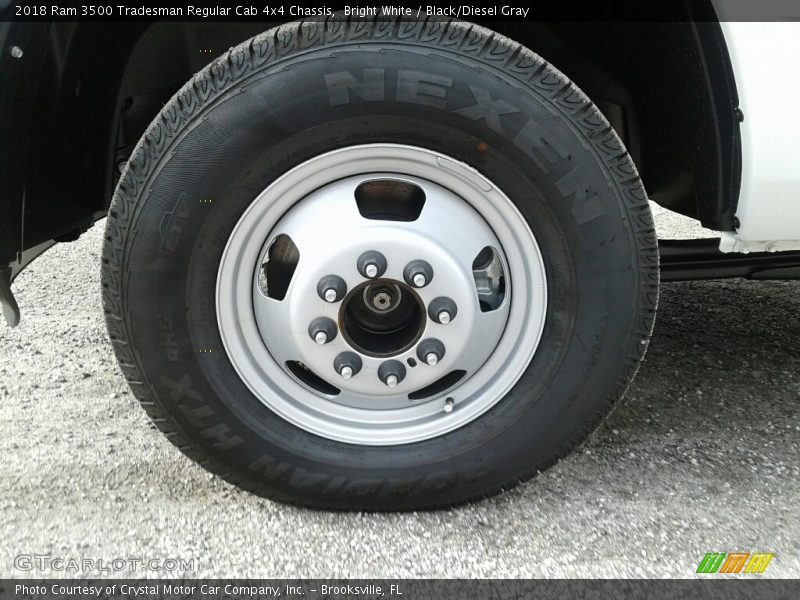 Bright White / Black/Diesel Gray 2018 Ram 3500 Tradesman Regular Cab 4x4 Chassis