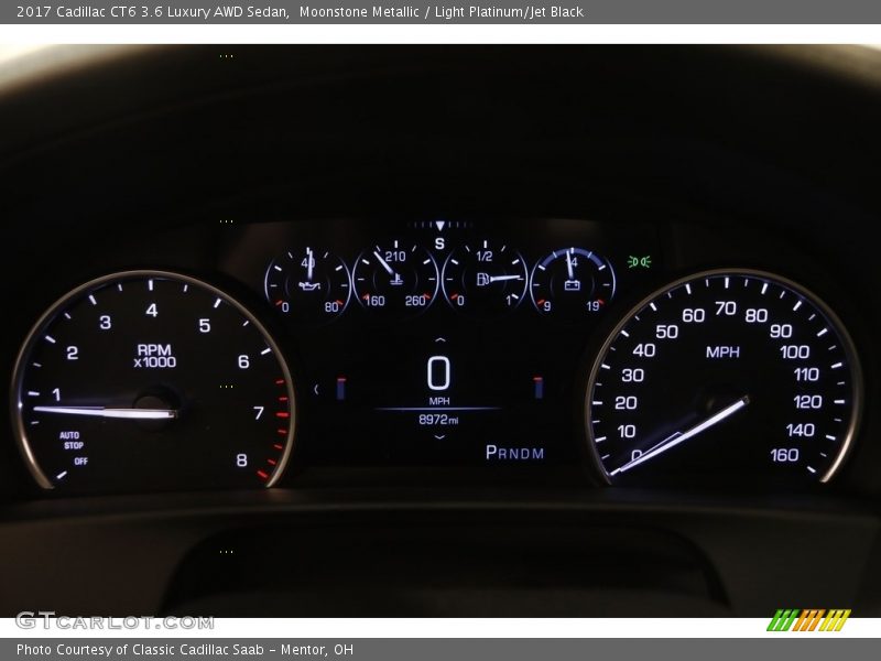 Moonstone Metallic / Light Platinum/Jet Black 2017 Cadillac CT6 3.6 Luxury AWD Sedan