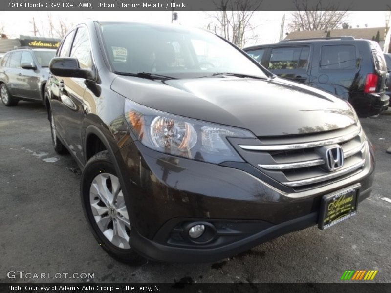 Urban Titanium Metallic / Black 2014 Honda CR-V EX-L AWD