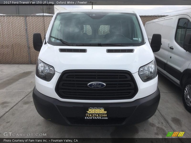Oxford White / Pewter 2017 Ford Transit Van 150 LR Long