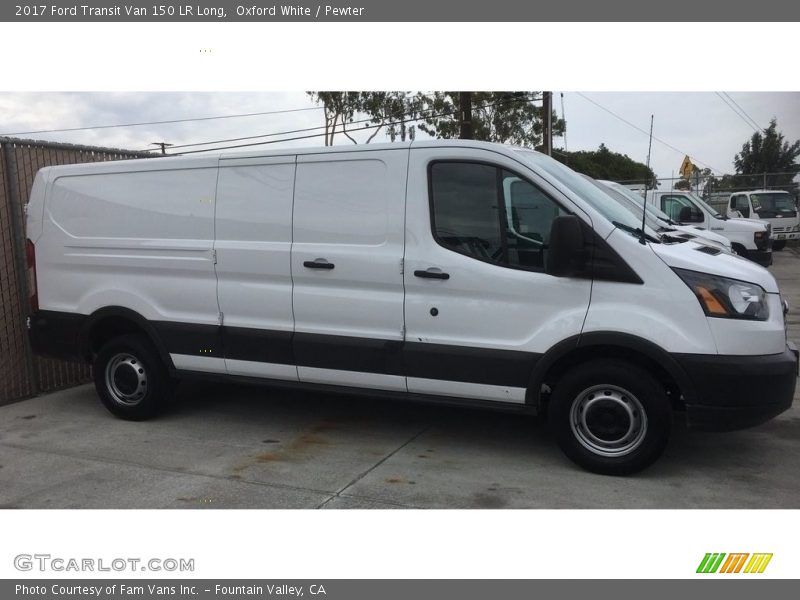 Oxford White / Pewter 2017 Ford Transit Van 150 LR Long