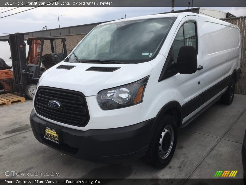Oxford White / Pewter 2017 Ford Transit Van 150 LR Long