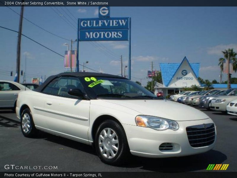 Stone White / Sandstone 2004 Chrysler Sebring Convertible