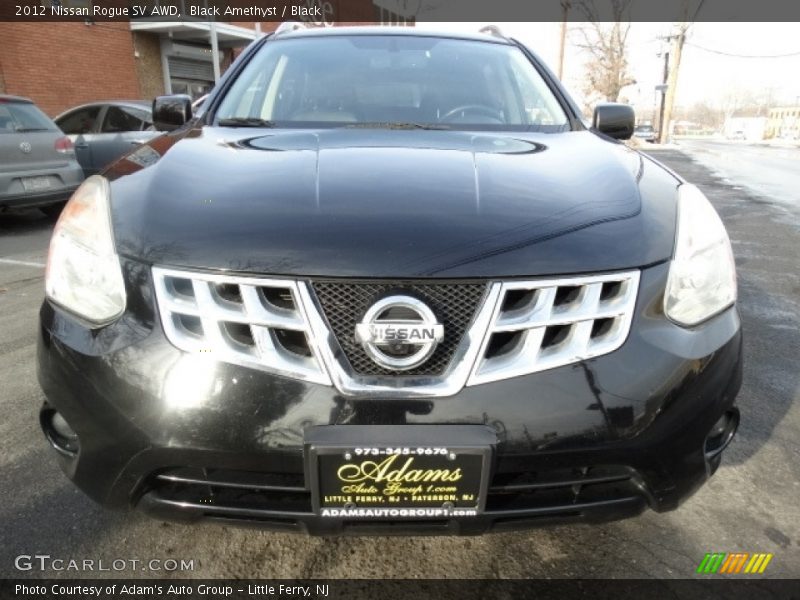 Black Amethyst / Black 2012 Nissan Rogue SV AWD