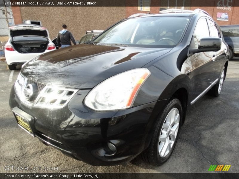 Black Amethyst / Black 2012 Nissan Rogue SV AWD