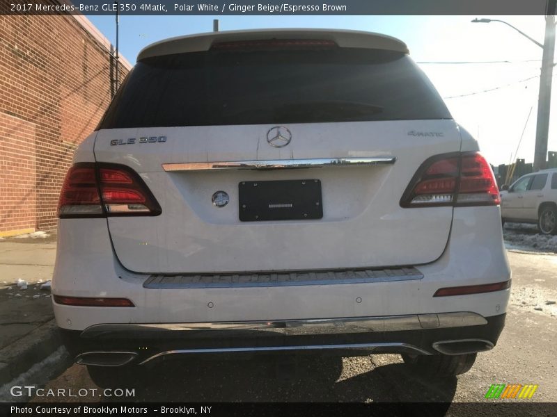 Polar White / Ginger Beige/Espresso Brown 2017 Mercedes-Benz GLE 350 4Matic