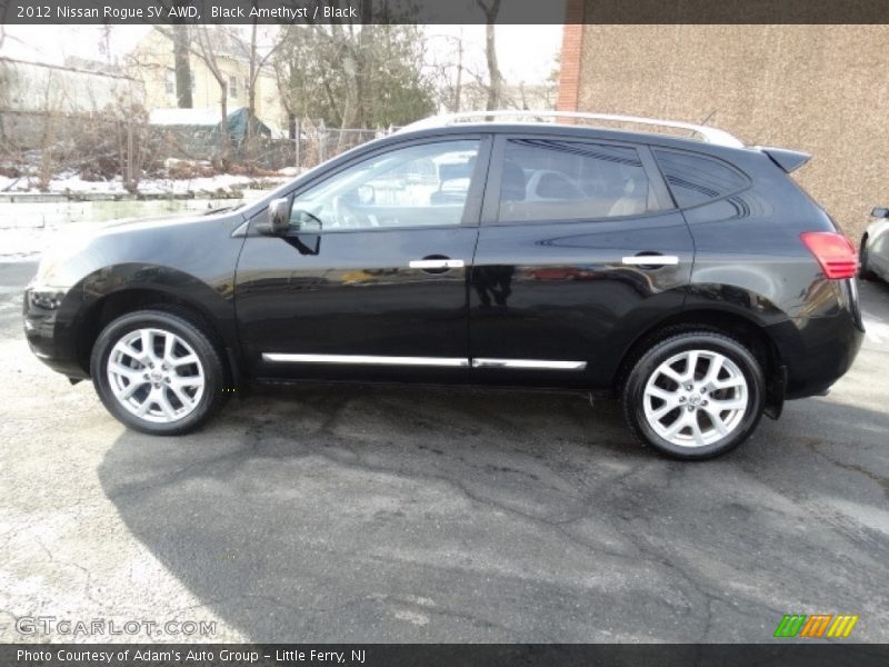 Black Amethyst / Black 2012 Nissan Rogue SV AWD