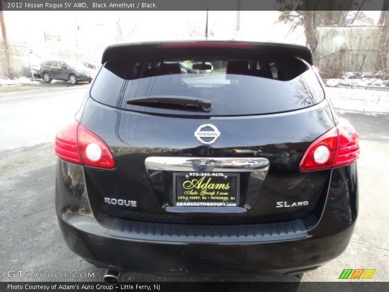 Black Amethyst / Black 2012 Nissan Rogue SV AWD